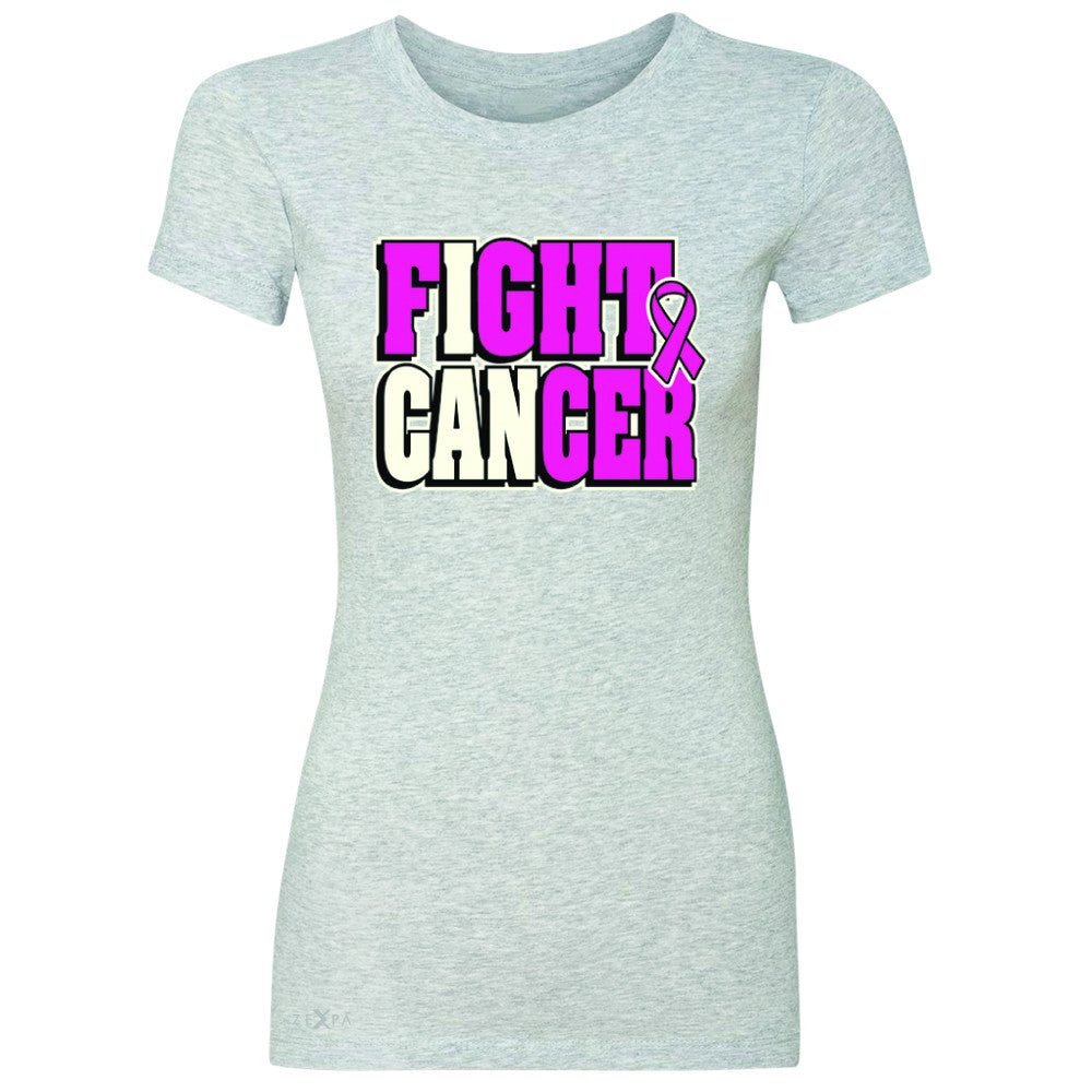 Fight Cancer I CAN Women's T-shirt Breast Cancer Tee - Zexpa Apparel - 2
