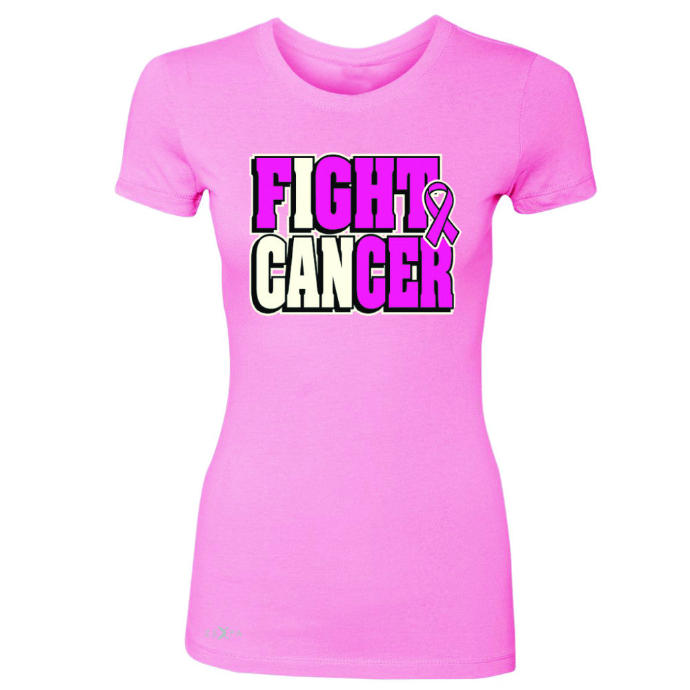 Fight Cancer I CAN Women's T-shirt Breast Cancer Tee - Zexpa Apparel - 3