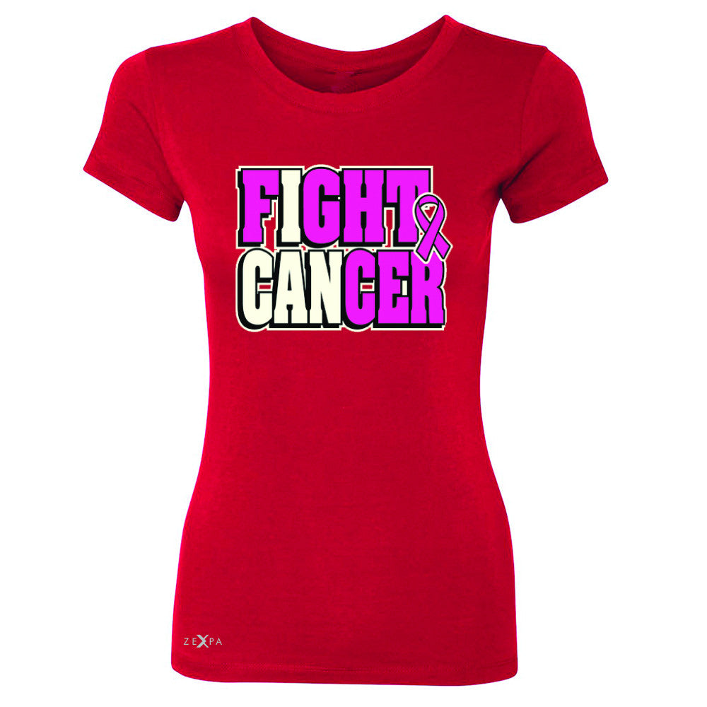Fight Cancer I CAN Women's T-shirt Breast Cancer Tee - Zexpa Apparel - 4