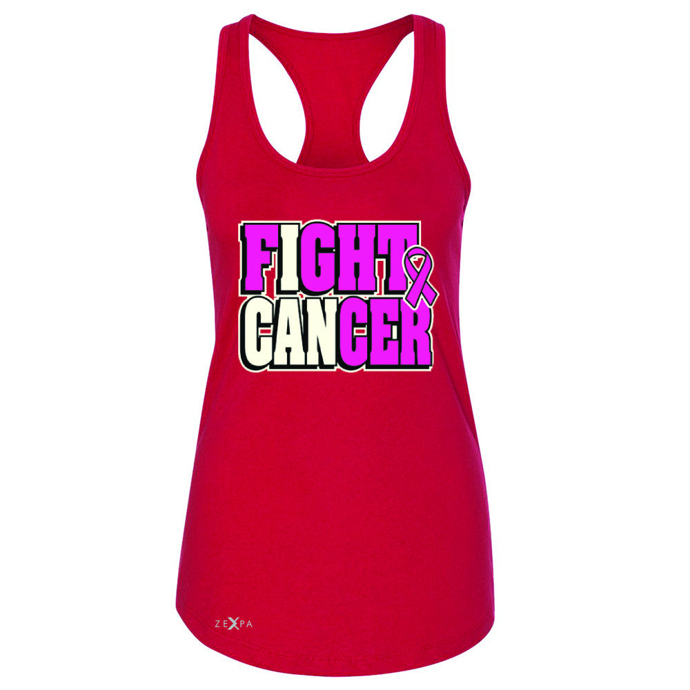 Fight Cancer I CAN Women's Racerback Breast Cancer Sleeveless - Zexpa Apparel - 3