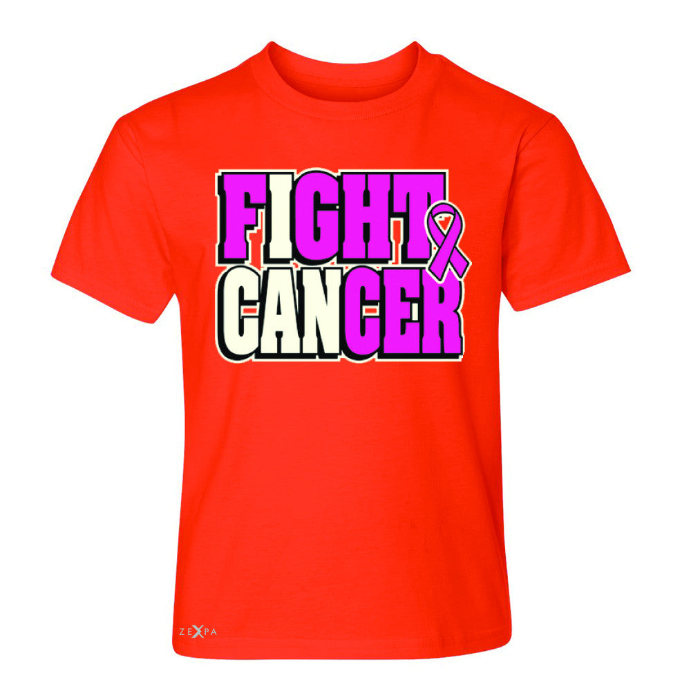Fight Cancer I CAN Youth T-shirt Breast Cancer Tee - Zexpa Apparel - 2