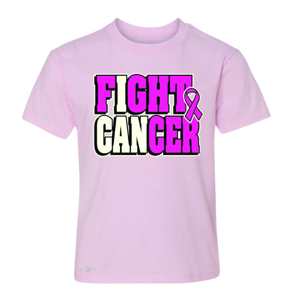 Fight Cancer I CAN Youth T-shirt Breast Cancer Tee - Zexpa Apparel