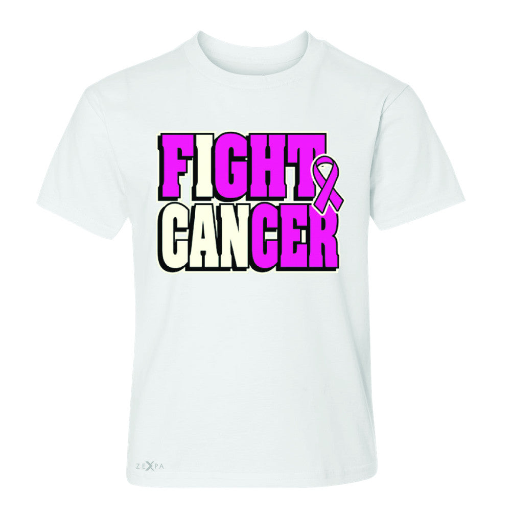 Fight Cancer I CAN Youth T-shirt Breast Cancer Tee - Zexpa Apparel - 5