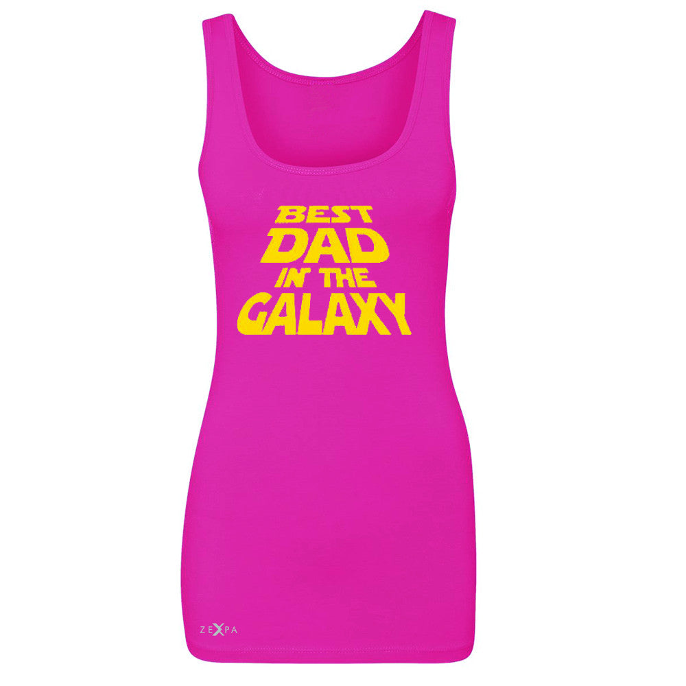 Best Dad In The Galaxy Women's Tank Top Father's Day Sleeveless - Zexpa Apparel Halloween Christmas Shirts
