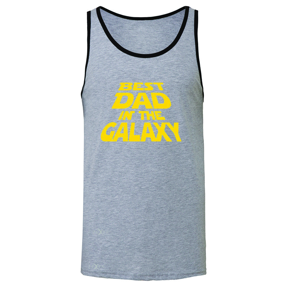 Best Dad In The Galaxy Men's Jersey Tank Father's Day Sleeveless - Zexpa Apparel Halloween Christmas Shirts