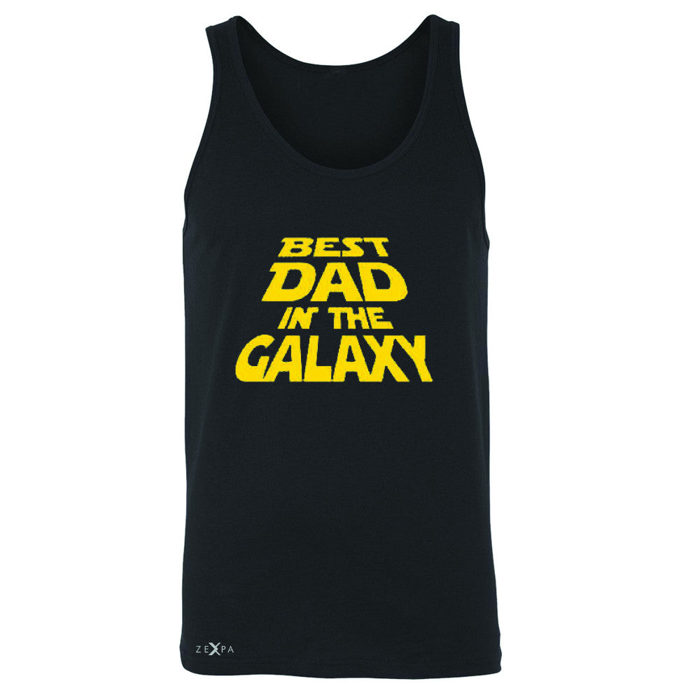 Best Dad In The Galaxy Men's Jersey Tank Father's Day Sleeveless - Zexpa Apparel Halloween Christmas Shirts