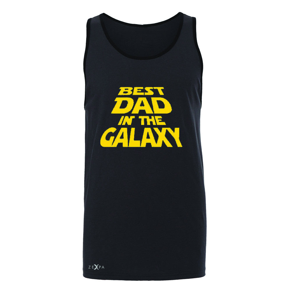 Best Dad In The Galaxy Men's Jersey Tank Father's Day Sleeveless - Zexpa Apparel Halloween Christmas Shirts