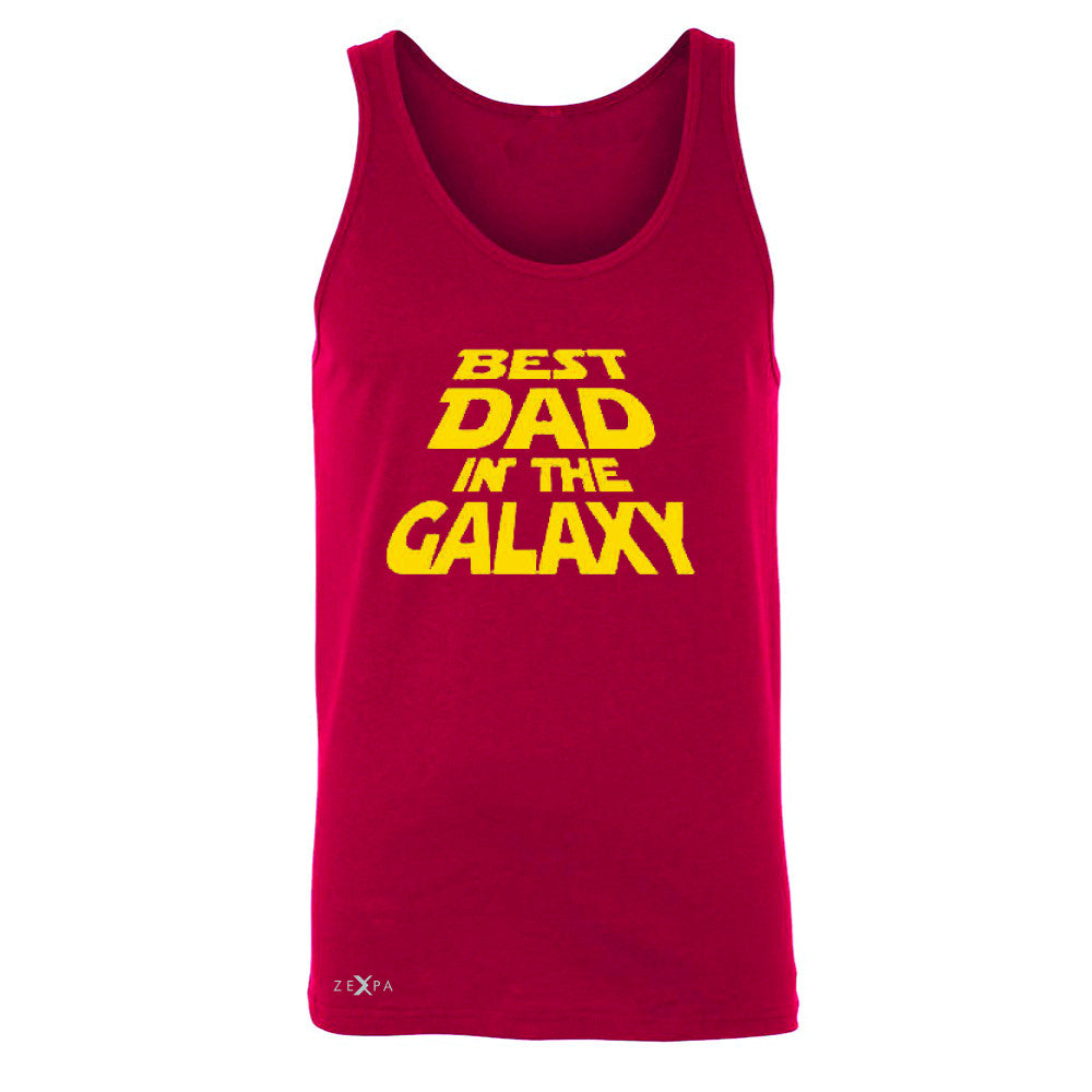 Best Dad In The Galaxy Men's Jersey Tank Father's Day Sleeveless - Zexpa Apparel Halloween Christmas Shirts