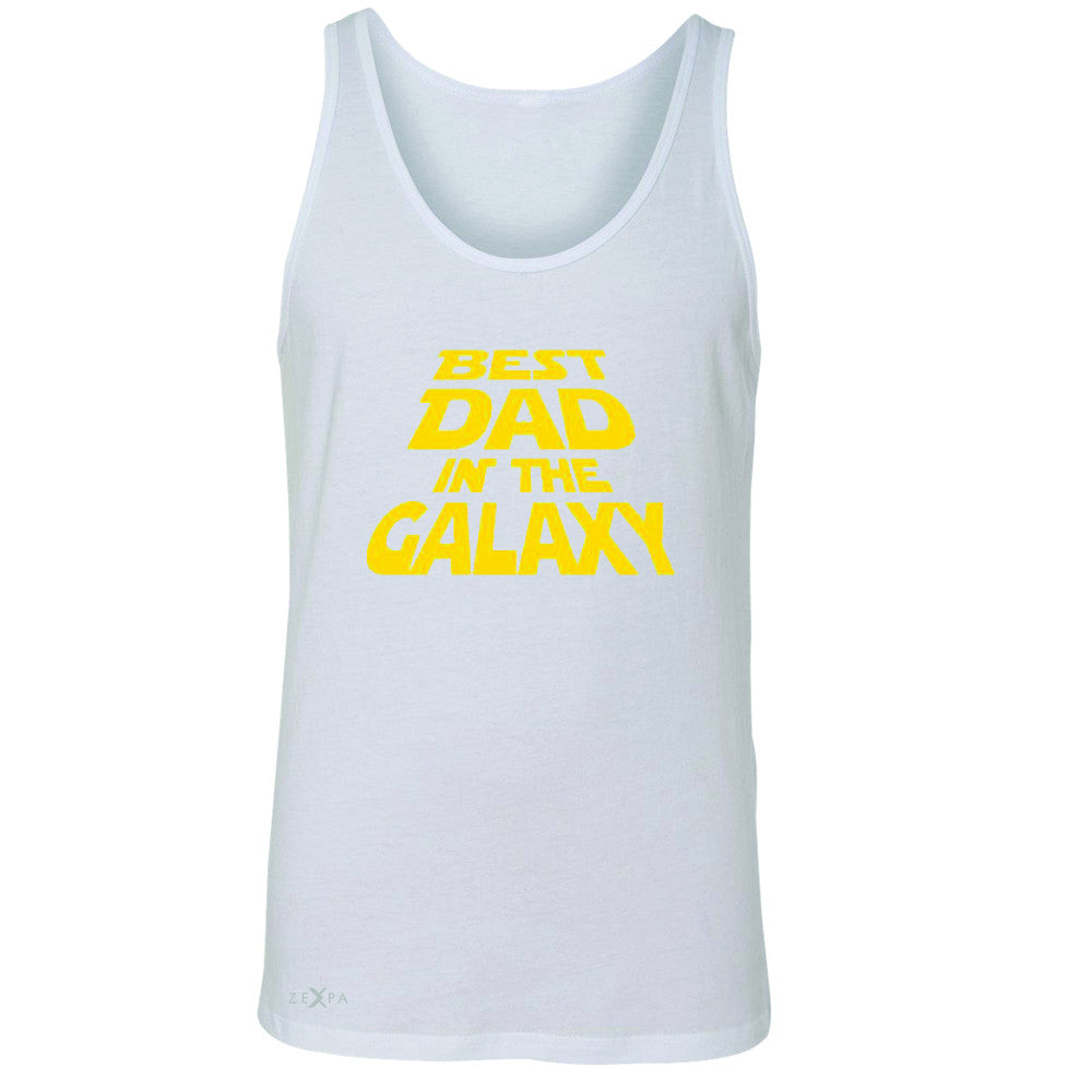 Best Dad In The Galaxy Men's Jersey Tank Father's Day Sleeveless - Zexpa Apparel Halloween Christmas Shirts
