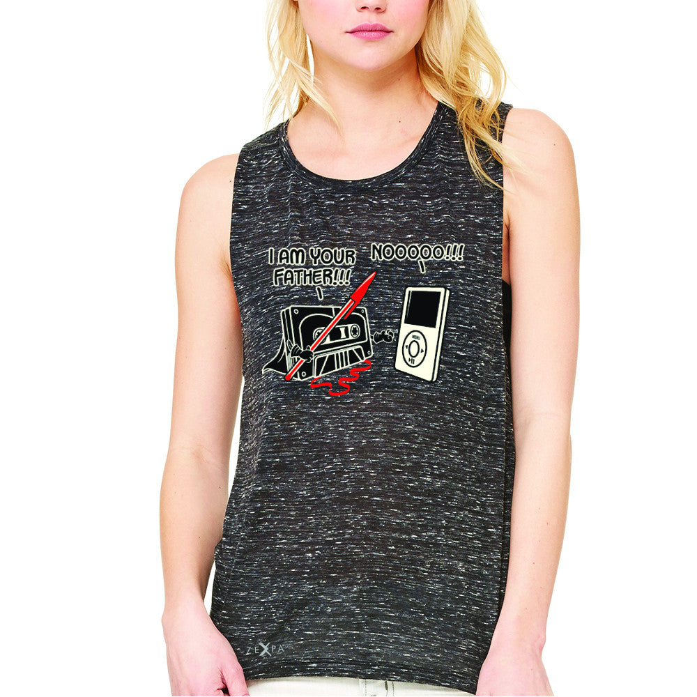 I'm Your Father - Cassette iPod SW Women's Muscle Tee Father's Day Sleeveless - Zexpa Apparel - 3