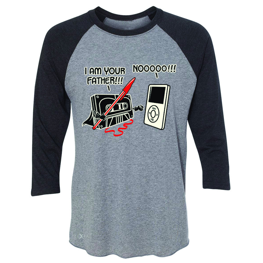 I'm Your Father - Cassette iPod SW 3/4 Sleevee Raglan Tee Father's Day Tee - Zexpa Apparel - 1