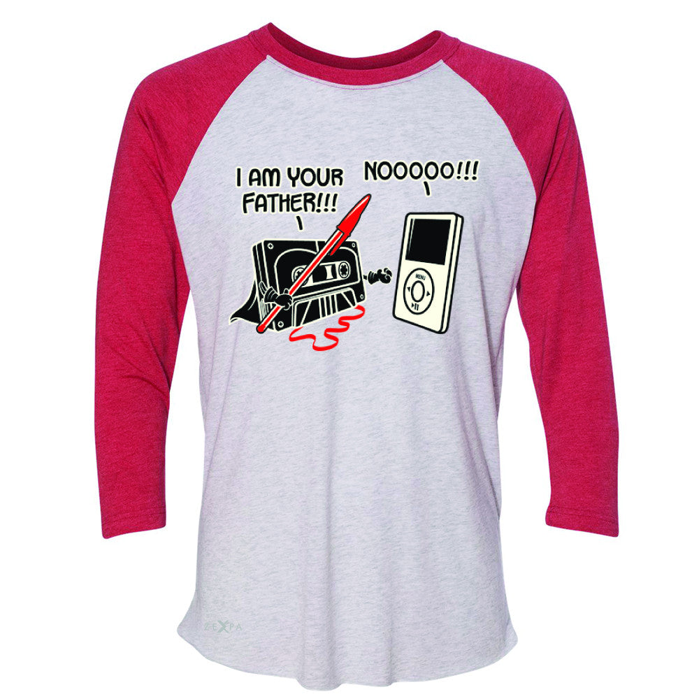 I'm Your Father - Cassette iPod SW 3/4 Sleevee Raglan Tee Father's Day Tee - Zexpa Apparel - 2
