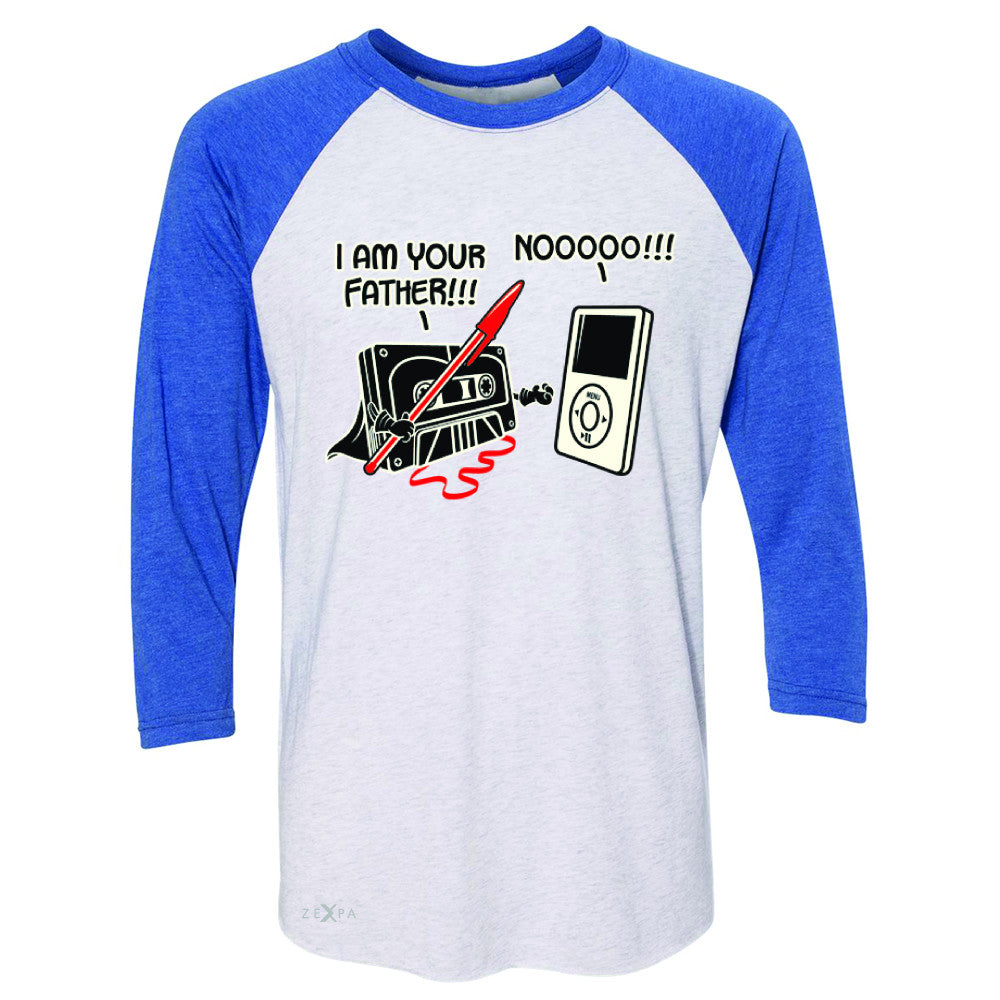 I'm Your Father - Cassette iPod SW 3/4 Sleevee Raglan Tee Father's Day Tee - Zexpa Apparel - 3