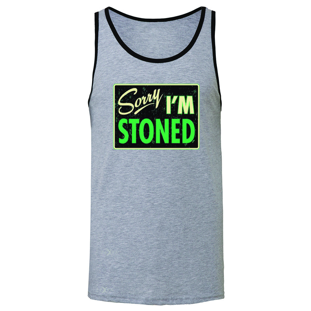 I'm Stoned Weed Smoker Men's Jersey Tank Fun Sleeveless - Zexpa Apparel - 2