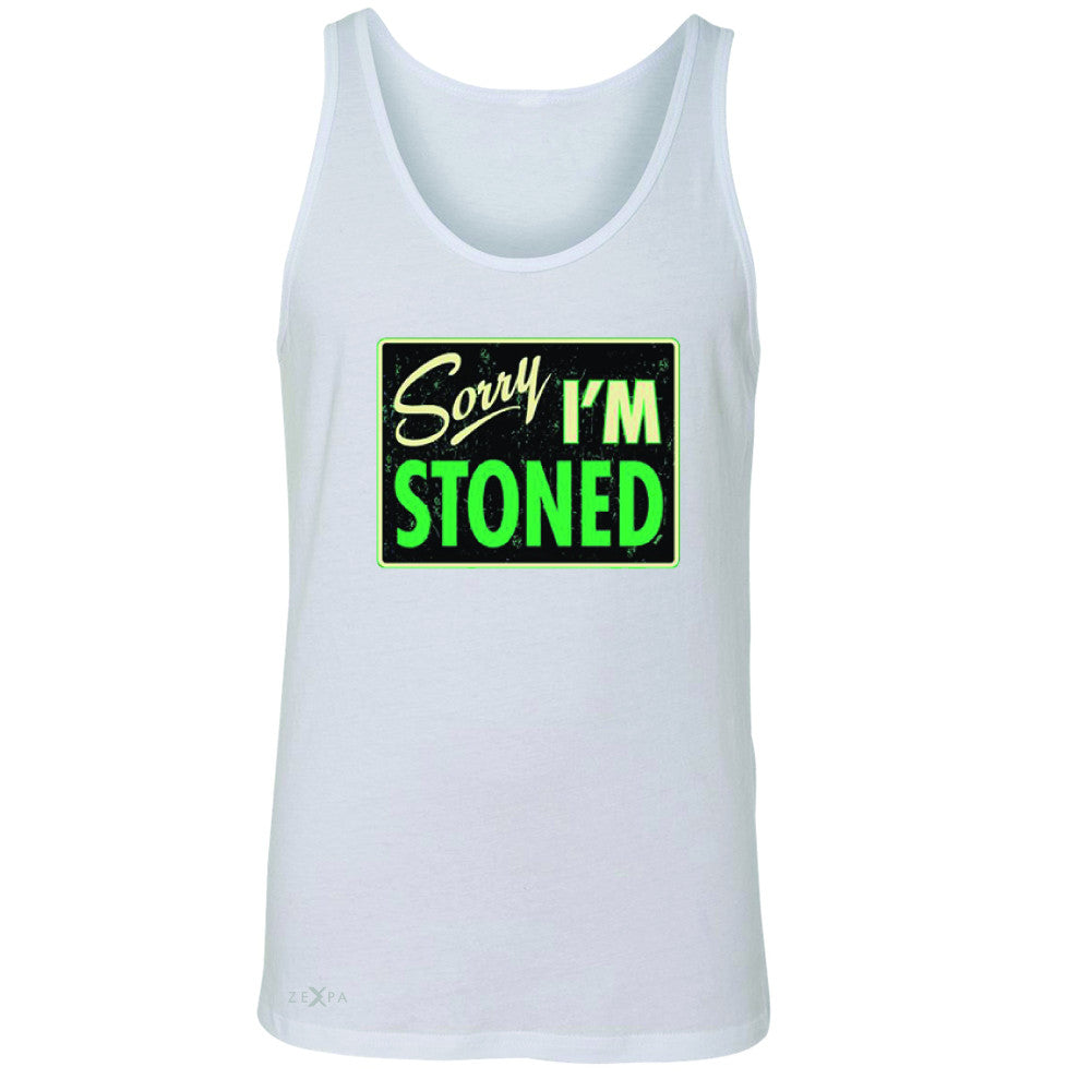I'm Stoned Weed Smoker Men's Jersey Tank Fun Sleeveless - Zexpa Apparel - 5