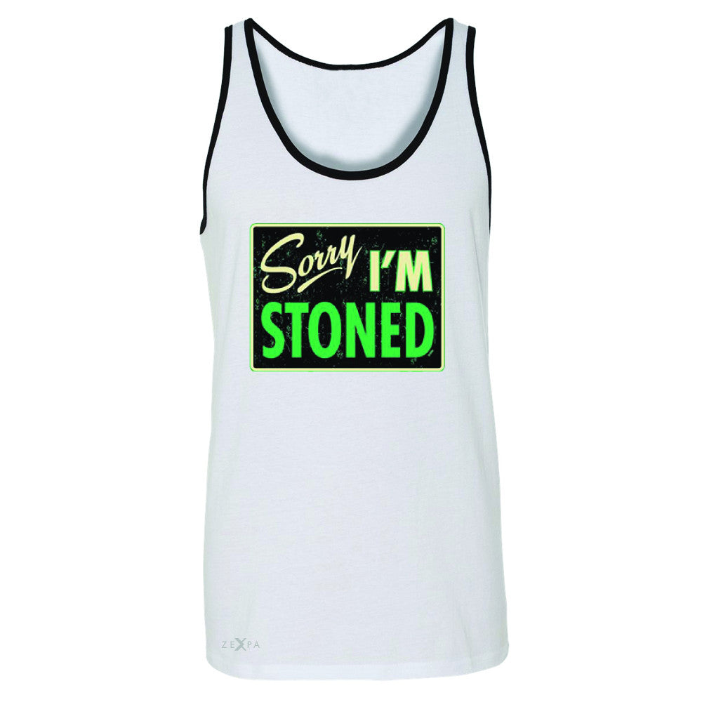I'm Stoned Weed Smoker Men's Jersey Tank Fun Sleeveless - Zexpa Apparel - 6