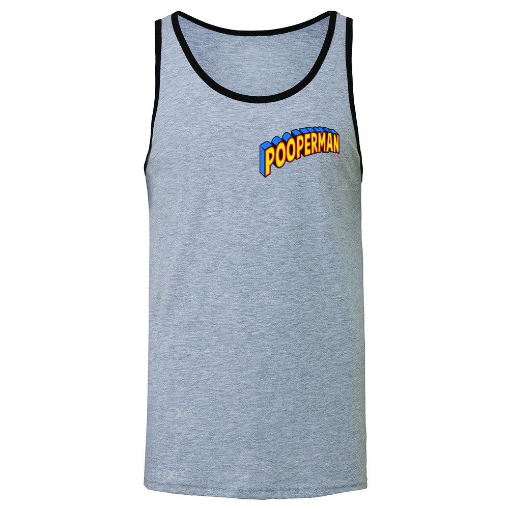 Pooperman - Proud to Be Men's Jersey Tank Funny Gift Friend Sleeveless - Zexpa Apparel - 2