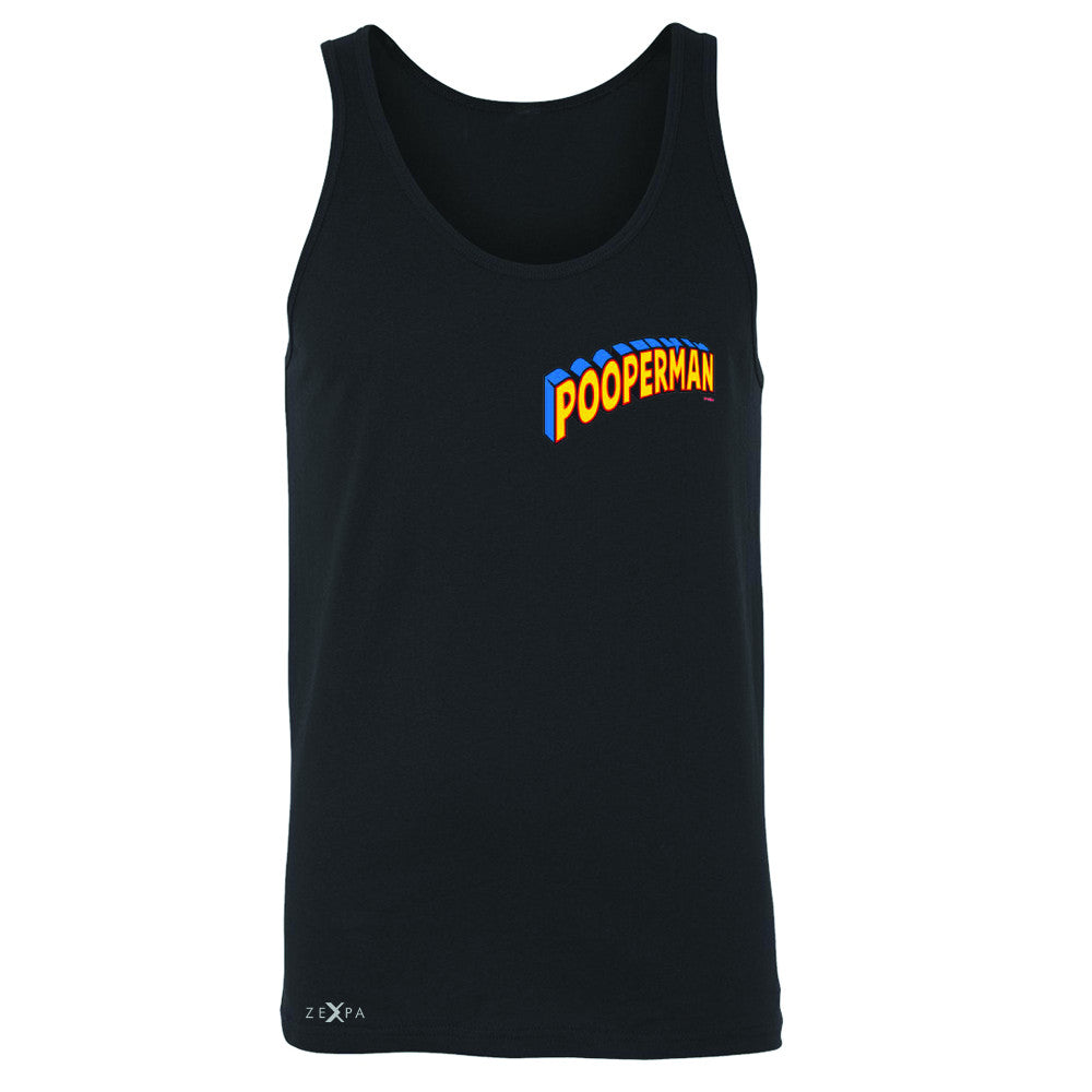 Pooperman - Proud to Be Men's Jersey Tank Funny Gift Friend Sleeveless - Zexpa Apparel - 1