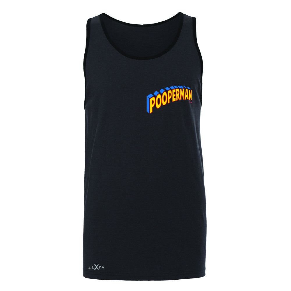 Pooperman - Proud to Be Men's Jersey Tank Funny Gift Friend Sleeveless - Zexpa Apparel - 3
