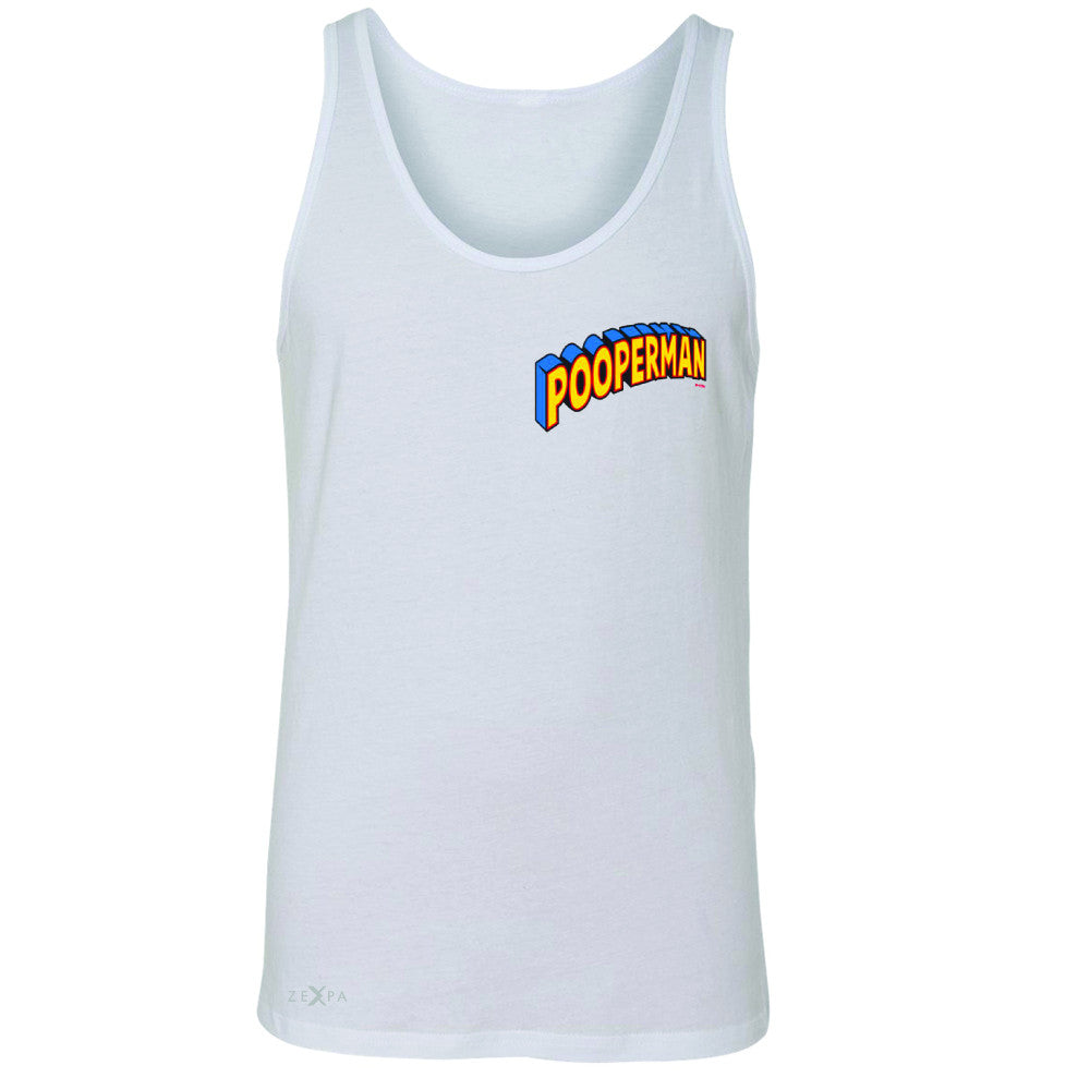 Pooperman - Proud to Be Men's Jersey Tank Funny Gift Friend Sleeveless - Zexpa Apparel - 5