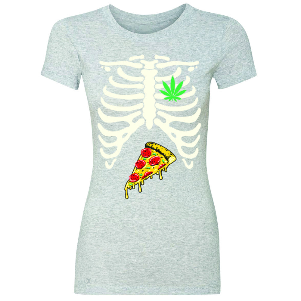 Rib Cage Weed Pizza Muchies Women's T-shirt Funny Gift Friend Tee - Zexpa Apparel - 2