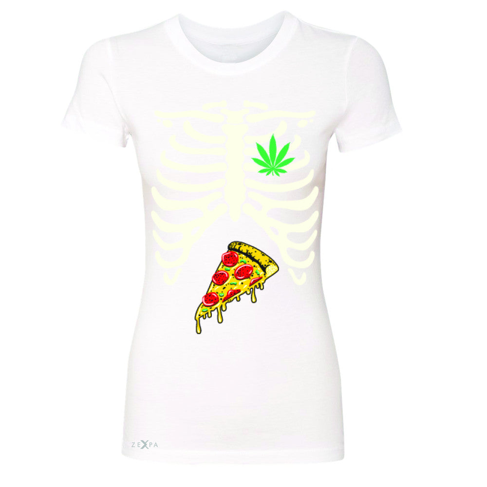 Rib Cage Weed Pizza Muchies Women's T-shirt Funny Gift Friend Tee - Zexpa Apparel - 5