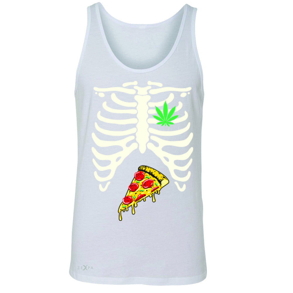 Rib Cage Weed Pizza Muchies Men's Jersey Tank Funny Gift Friend Sleeveless - Zexpa Apparel - 5
