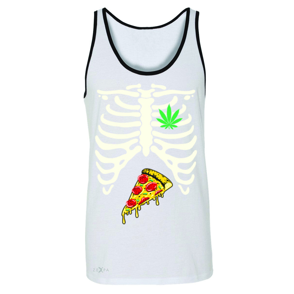 Rib Cage Weed Pizza Muchies Men's Jersey Tank Funny Gift Friend Sleeveless - Zexpa Apparel - 6