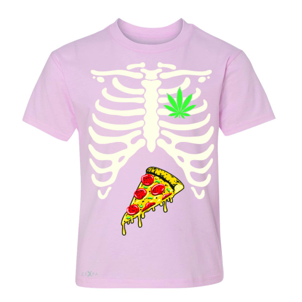 Rib Cage Weed Pizza Muchies Youth T-shirt Funny Gift Friend Tee - Zexpa Apparel - 3