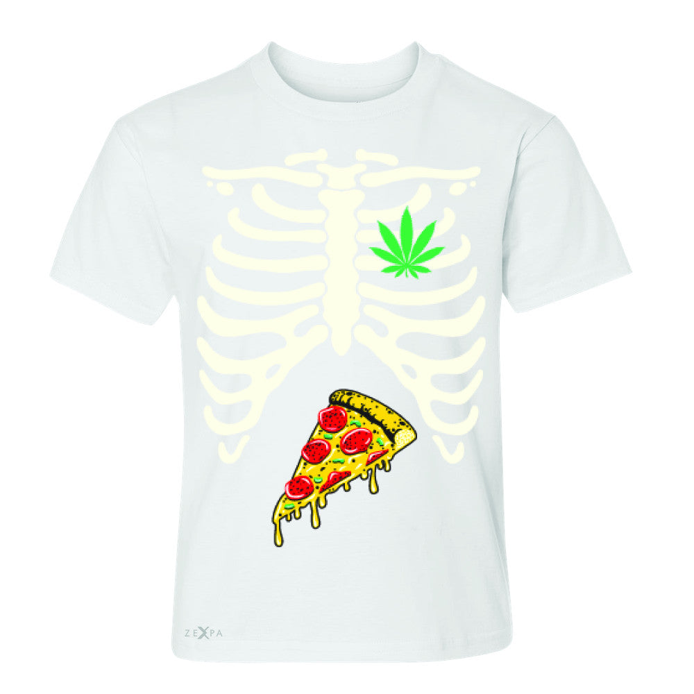 Rib Cage Weed Pizza Muchies Youth T-shirt Funny Gift Friend Tee - Zexpa Apparel - 5