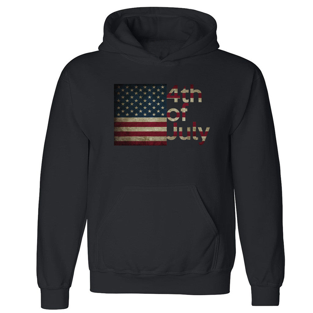 Zexpa Apparelâ„¢ Flag 4th of July Unisex Hoodie American Patriotic USA flag Hooded Sweatshirt - Zexpa Apparel Halloween Christmas Shirts