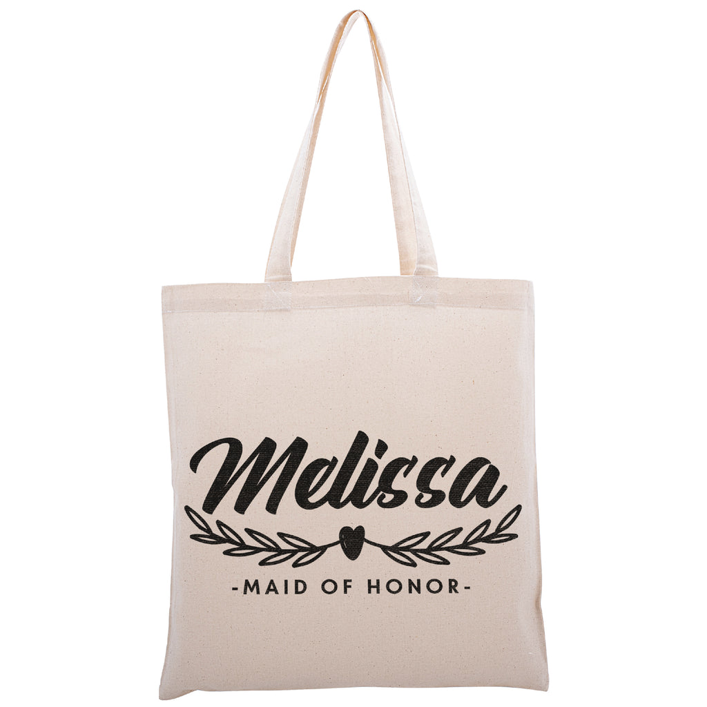 Personalized Tote Bag For Bridesmaids Wedding | Customized Bachelorette Party Bag | Baby Shower and Events Totes |Design #20