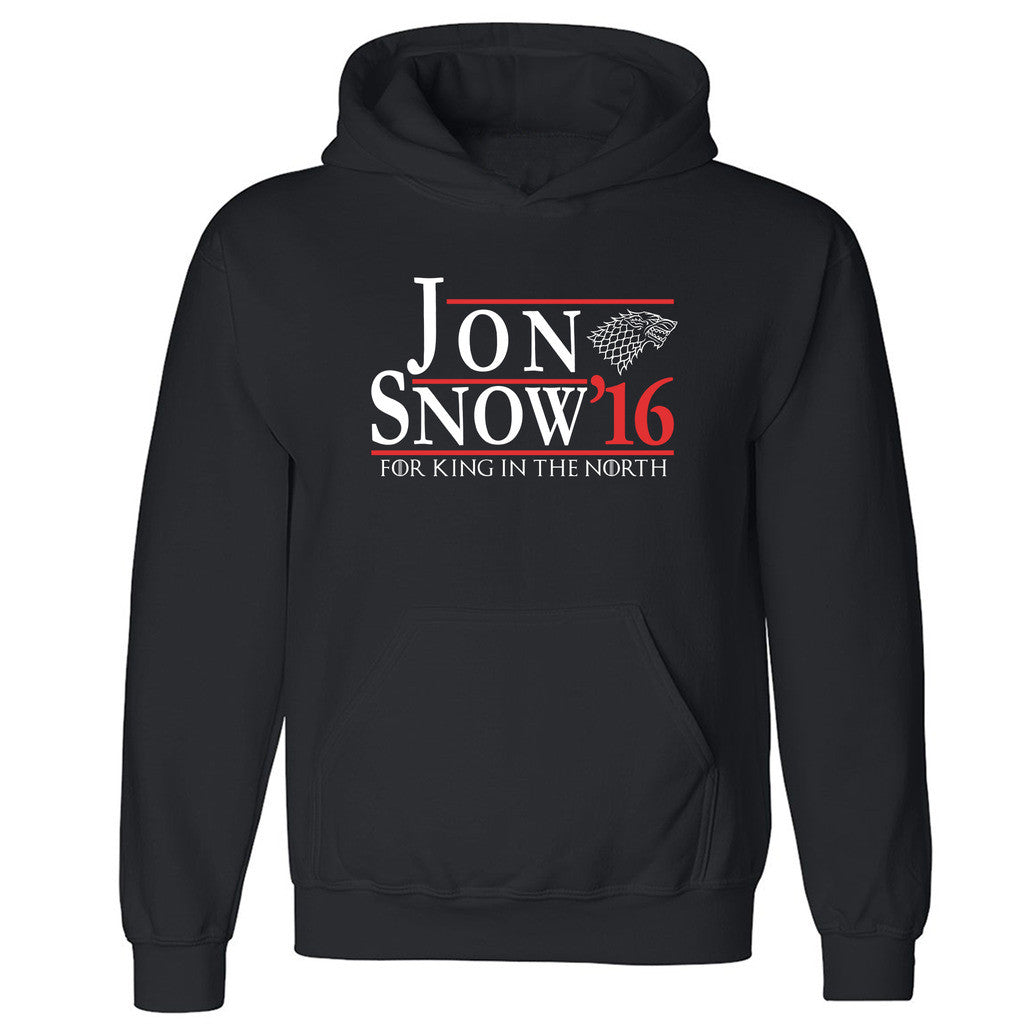 Zexpa Apparelâ„¢ Jon Snow King In The North Unisex Hoodie GOT Thronies Dragons Hooded Sweatshirt