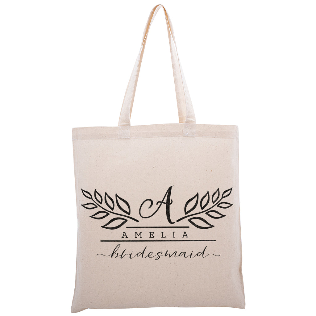 Personalized Tote Bag For Bridesmaids Wedding | Customized Bachelorette Party Bag | Baby Shower and Events Totes |Design #15